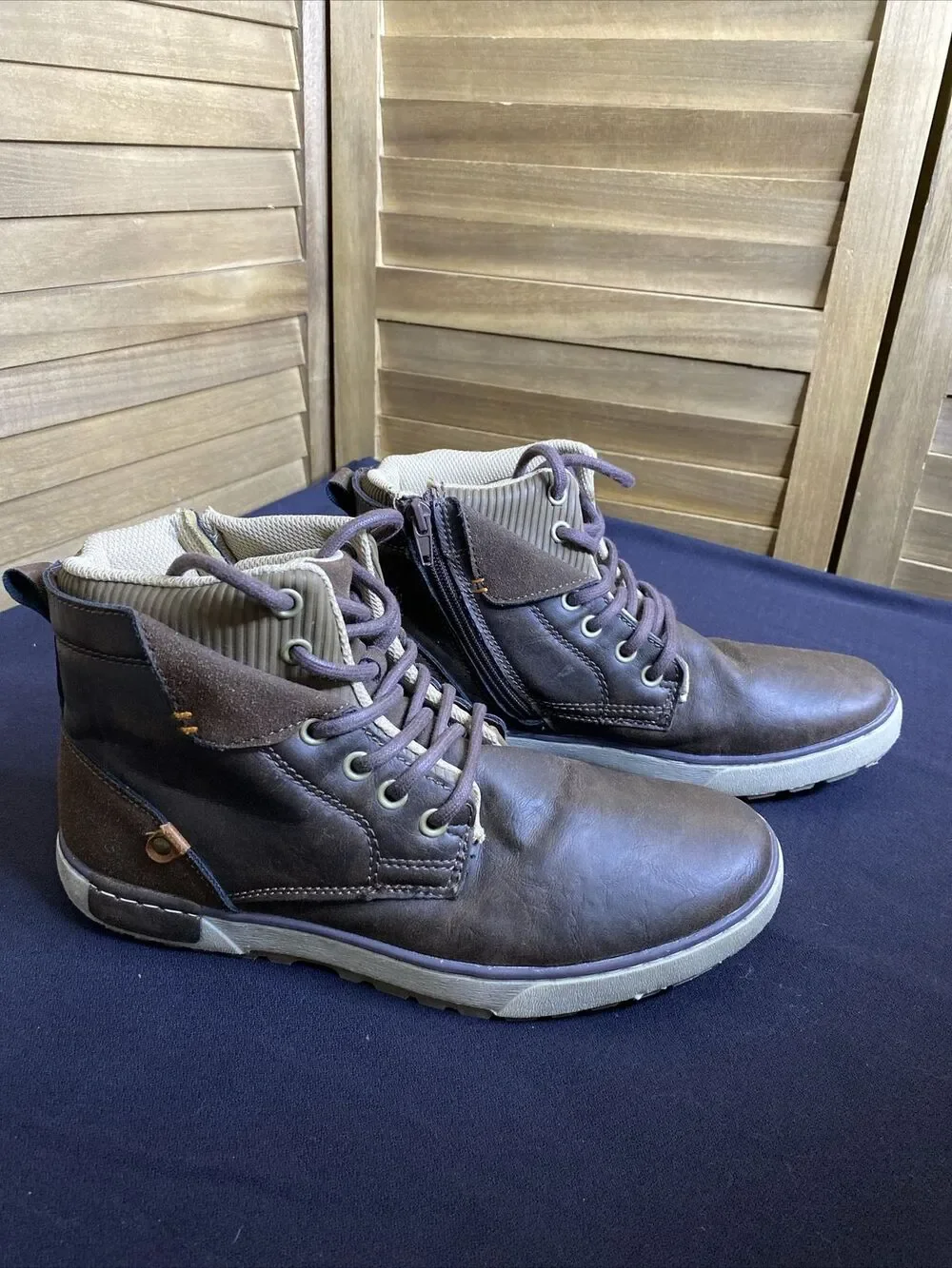 Day Five Sneaker Boots Mens 7M Viper Brown 317163 Fashion Lightweight Non Slip